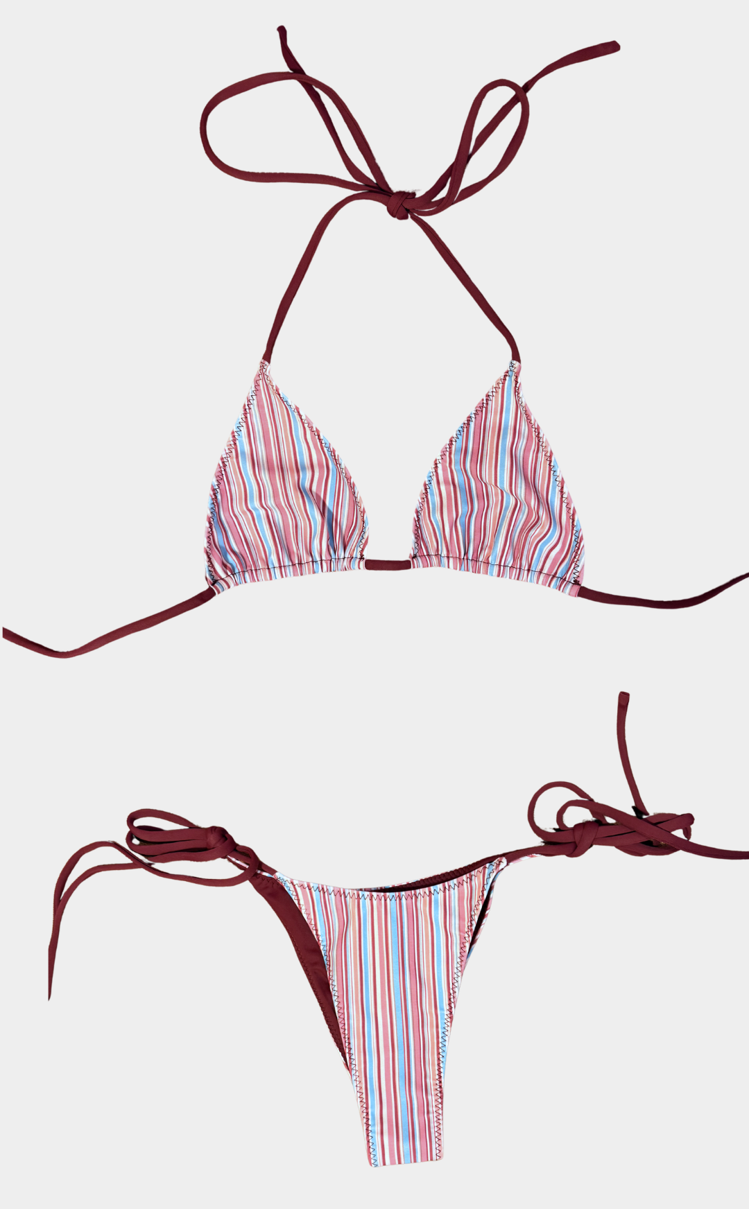 Daphne Bottoms Plum Stripe