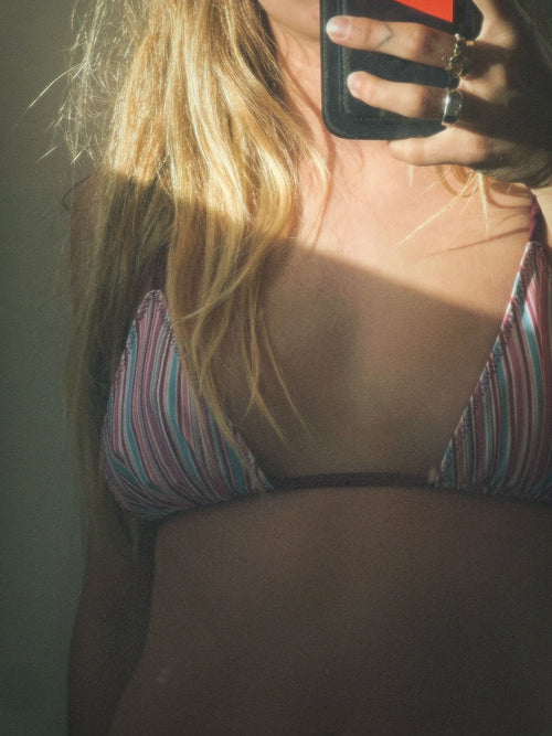 Daphne Top Plum Stripe